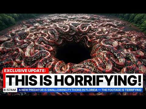 A New Predator Is Swallowing Florida's Giant Pythons… The Aftermath Is Brutal