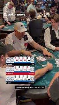 👊 WSOP Main Event Champ fights jetlag with poker action! #AussieMillions Main Event PICKS!