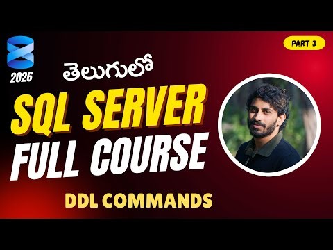 SQL DDL Commands in Telugu | SQL Full Course | Beginner to Advanced | Aravind Vangari