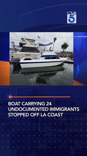 Boat carrying 24 undocumented immigrants stopped off LA coast
