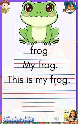 Reading Practice for Beginners My Frog Learn to Read Easy Sentences #PRACTICEREADING