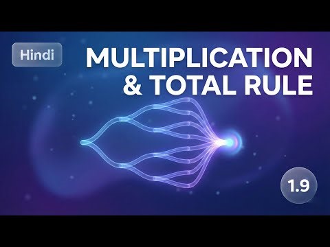 1.9 Multiplication & Total Probability Rules : Solving Multi-Step Problems 📊 in Hindi