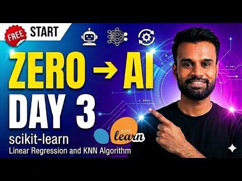 Free AI COURSE for Beginners – Day 3 - Linear Regression & KNN Algorithm #course #ai