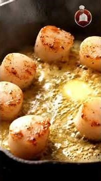 Lemon Butter Scallops 🍋🧈 | Restaurant-Style in Minutes #SeafoodRecipe #GourmetCooking #FoodShorts
