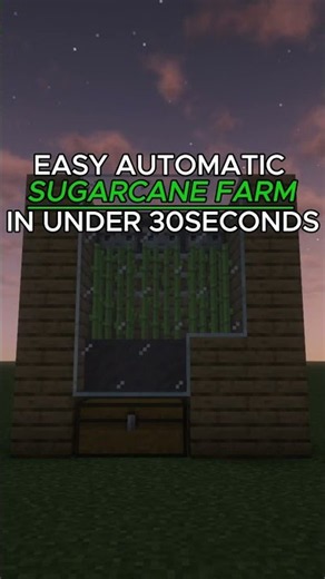 Minecraft automatic Sugarcane Farm 26.3 #minecraftfarm #minecraftshorts #gaming
