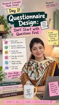 Questionnaire Design: Don’t Start with Questions First