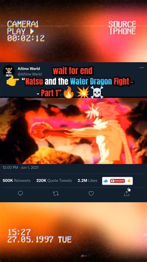 👉 “Natsu and the Water Dragon Fight – – Part 1”🔥💥☠️
