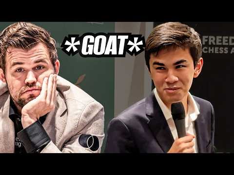 Sindarov- “Magnus Carlsen is the GOAT of Chess” | Fun QnA with Candidates Winner Javokhir Sindarov