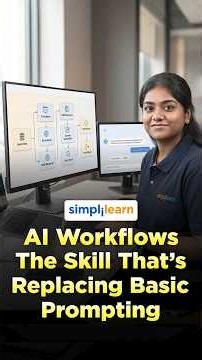 AI Workflows Are the New AI Skill! | What to Learn After Prompting in 2027 | #Shorts | #Simplilearn