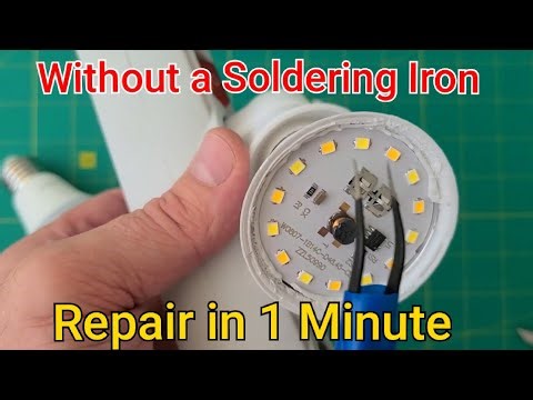 Fix LED Bulb in 1 Minutes! No Soldering Needed (Easy DIY)