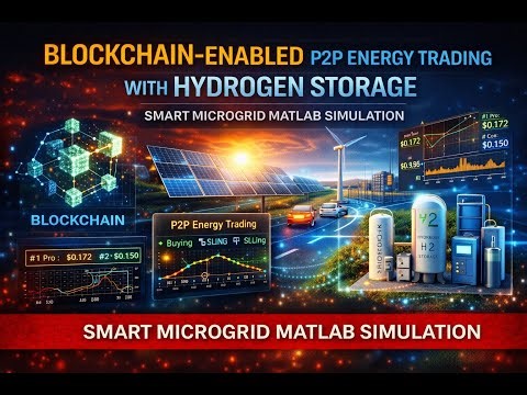 Blockchain Enabled P2P Energy Trading with Hydrogen Storage Smart Microgrid MATLAB Model