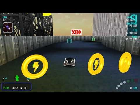 4 Lap Race at Port Blue Easy with an Lotus Evija car