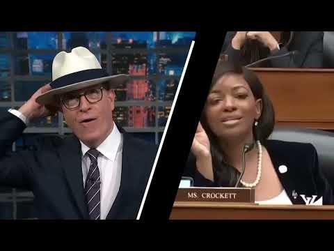 Stephen Colbert & Jasmine Crockett DESTROY Trump On LIVE TV
