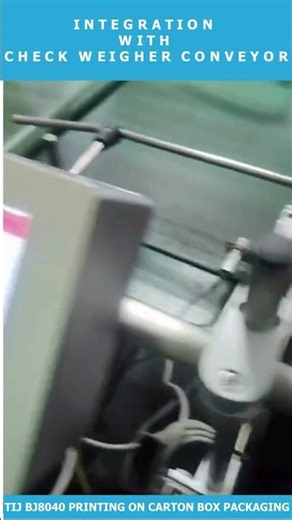 TIJ BJ8050 Integration with Check weigher conveyor #codingandmarking #checkweigher #fmcg #fmcgindia