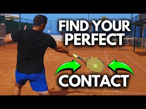 How To Find The Perfect Contact Point In Tennis (3 simple steps)