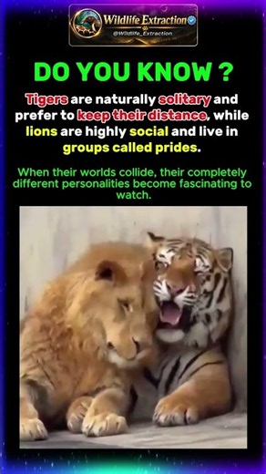 🦁 LION vs 🐅 TIGER — They Couldn't Be More Different!