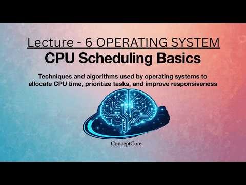 Process Scheduling Basics | CPU Scheduling Concepts Explained | Operating Systems | L-6