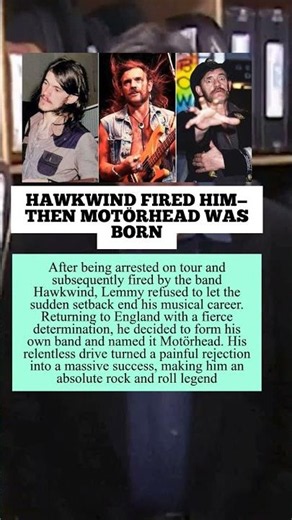 HAWKWIND FIRED HIM-THEN MOTÖRHEAD WAS BORN