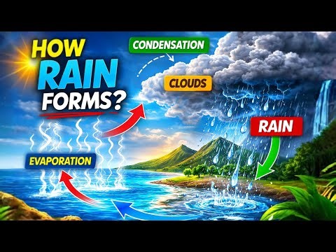 बारिश कैसे होती है? | How Are Rain Droplets Formed In Hindi | Water Cycle | Examस्थल 