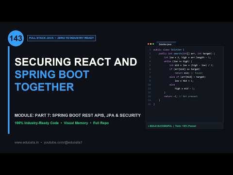 FS-143: SECURING REACT AND SPRING BOOT TOGETHER | Full Stack Java