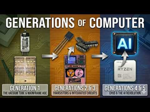 All GENERATION of Computers Explained in 5 Minutes 