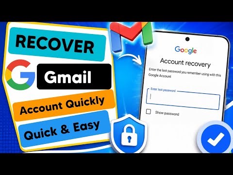 How to Recover Gmail Account Step by Step in 2026 | Easy Google Account Recovery Guide