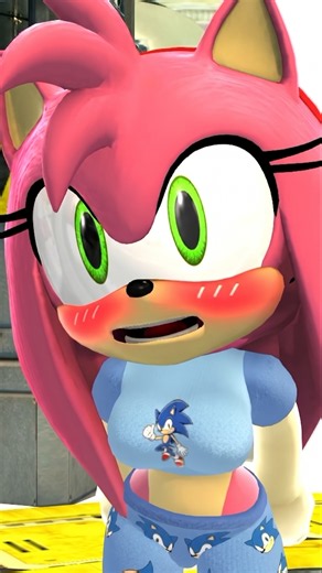 SONIC AND AMY IN MATCHING PAJAMAS?! #sonamy #amyrose #sonic #pajamas