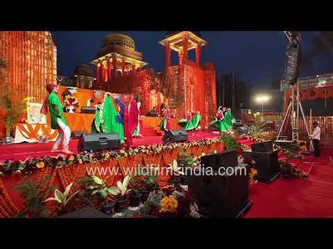 Haryana folk dance performance at Phool Waalon Ki Sair Delhi 2026