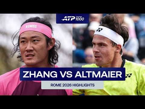 Zhizhen Zhang vs Daniel Altmaier Highlights | Rome 2026 Round 1