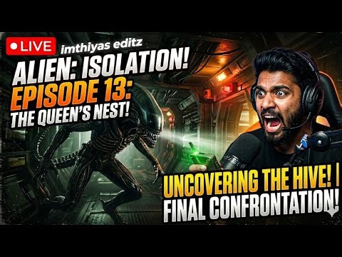 find the way out from the space(alien re entry)|| episode 13||alien isolation gameplay live 👽👽👽