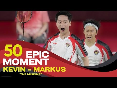 50 Epic Moment Kevin & Markus "The Minions" #badminton #bulutangkisindonesia #allengland