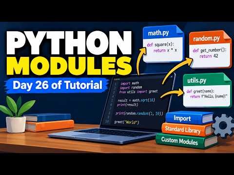 Working with Modules in Python - Day 26 of Tutorial