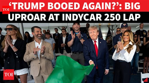 Trump Booed Again!: IndyCar Freedom 250 Lap Takes Shock Turn After 'Epstein' Chants; Melania Grins
