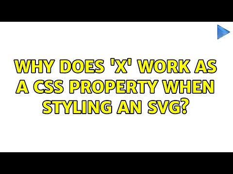 Why does 'x' work as a CSS property when styling an SVG?
