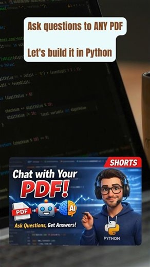Turn Any PDF Into an AI Chatbot with Python 🤖📄 #python #ai #shorts #youtubeshorts #learnpython
