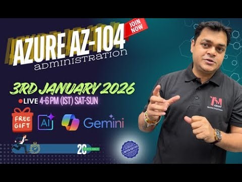 Microsoft Azure AZ-104 and Microsoft Copilot Live Training | Join Now