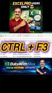 Excel Pro Shortcut 😎 Ctrl + F3 (Name Manager) | Find Source of Any Excel Value Instantly 😱 Ctrl + [