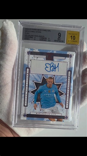 Erling Haaland AUTO /75 🔥 BGS 9 & 10 AUTO! ⚽