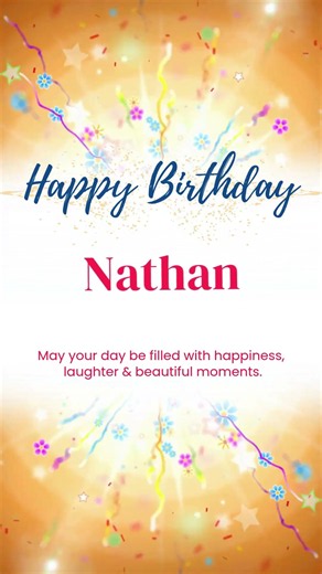 Happy Birthday NATHAN 🎂 Birthday Wishes Song Status #shorts