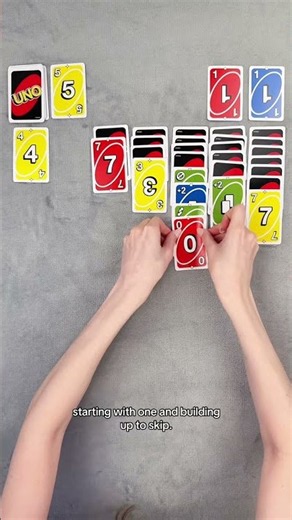 Here’s how to play Solitaire with Uno Cards #solitaired #solitaire #cardgames