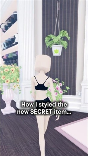 How I styled the new SECRET item... #dresstoimpress #dti #roblox