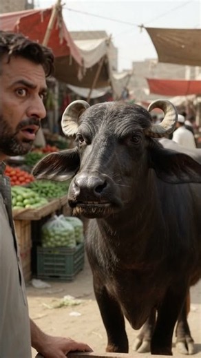 Bhains Ne Tamatar Ke Bhaav Sun Kar Hisaab Maang Liya 😂🐃