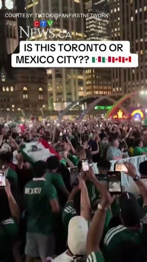 Scenes in Toronto after Mexico advances to the Round of 16
