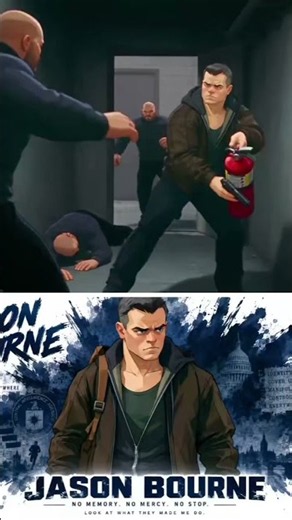 Jason Bourne fight scene #fyp #viralvideo #viralshorts #aivideo
