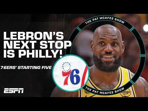 The Philadelphia 76ers’ starting five now includes LEBRON JAMES! 👀🔥 | First Take