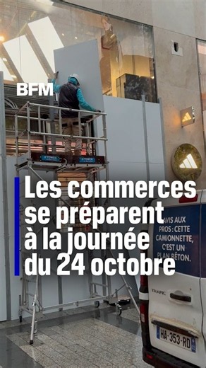 Manifestations du 24 octobre: à Paris, les commerces se préparent à la journée de samedi