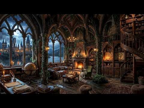 Picture Yourself by the Fireplace 🔥 Cozy Reading Nook Ambience for Relaxation & Calm - 4K