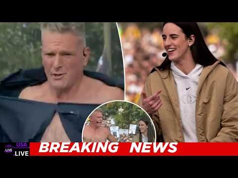 Pat McAfee apologizes to Caitlin Clark after going shirtless in front of her on ‘College GameDay’