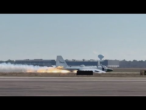 Update: NASA plane makes belly landing at Ellington Airport, video shows