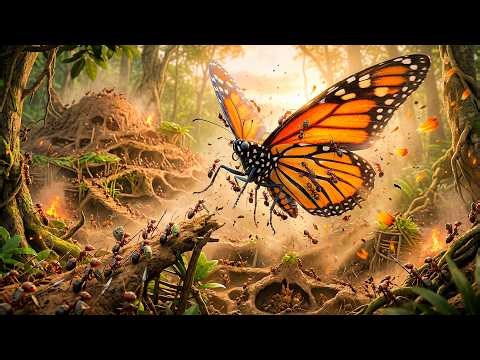 The Ant Kingdom’s Giant Raid! 🐜🦋 The Impossible Butterfly Invasion 🔥 | Insect Kingdom Animation